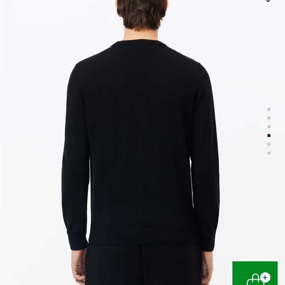 Black Lacoste Crew Neck Sweater (M) - Picture 2 of 7